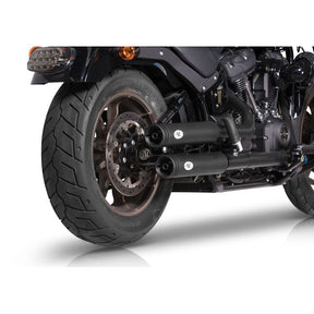 V Performance, ''Double Ring'' slip-on muffler set. Black EXHAUST SLIP-ONS AND MUFFLERS V Performance
