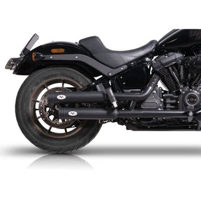 V Performance, ''Double Ring'' slip-on muffler set. Black EXHAUST SLIP-ONS AND MUFFLERS V Performance