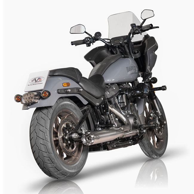 V Performance, ''Revolver'' slip-on muffler set. Chrome EXHAUST SLIP-ONS AND MUFFLERS V Performance