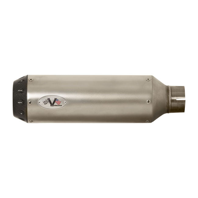 V Performance, ''Tracker'' slip-on muffler set Fat Bob. Satin EXHAUST SLIP-ONS AND MUFFLERS V Performance