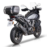 V Performance, Tourance slip-on muffler Pan America. Black EXHAUST SLIP-ONS AND MUFFLERS V Performance