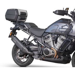 V Performance, Tourance slip-on muffler Pan America. Black EXHAUST SLIP-ONS AND MUFFLERS V Performance