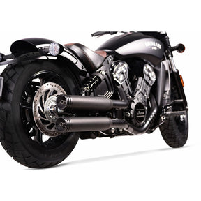 V Performance, Double Ring 80mm slip-on muffler set. Black EXHAUST SLIP-ONS AND MUFFLERS V Performance