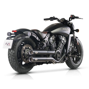 V Performance, Revolver 90mm slip-on muffler set. Black EXHAUST SLIP-ONS AND MUFFLERS V Performance