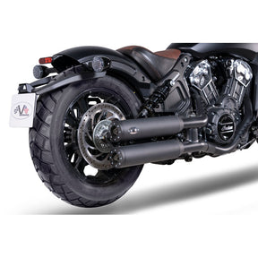 V Performance, Chubby 90mm slip-on muffler set. Black EXHAUST SLIP-ONS AND MUFFLERS V Performance