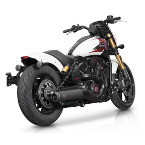 V Performance, Rebel slip-on muffler. Black EXHAUST SLIP-ONS AND MUFFLERS V Performance