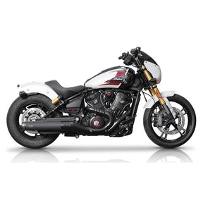 V Performance, Rebel slip-on muffler. Black EXHAUST SLIP-ONS AND MUFFLERS V Performance