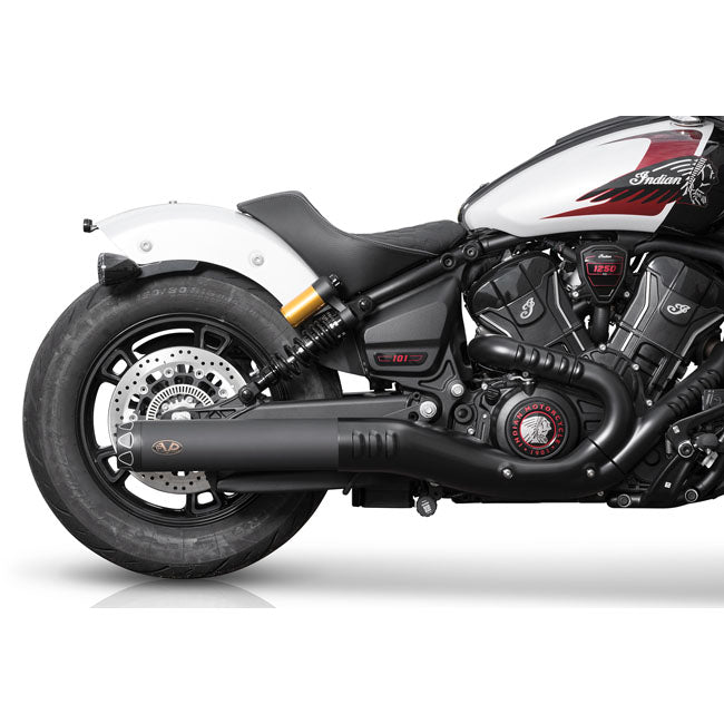 V Performance, Rebel slip-on muffler. Black EXHAUST SLIP-ONS AND MUFFLERS V Performance
