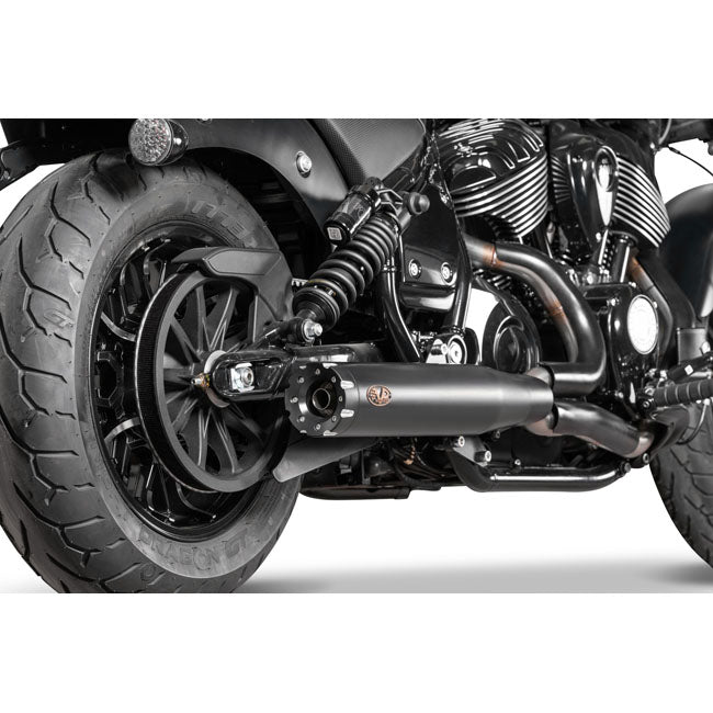 V Performance 2-1 Exh System Revolver Black Euro 5 Full Exhaust System V Performance