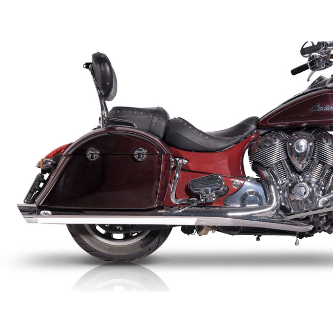 V Performance, 100mm Banger slip-on muffler set. Chrome EXHAUST SLIP-ONS AND MUFFLERS V Performance