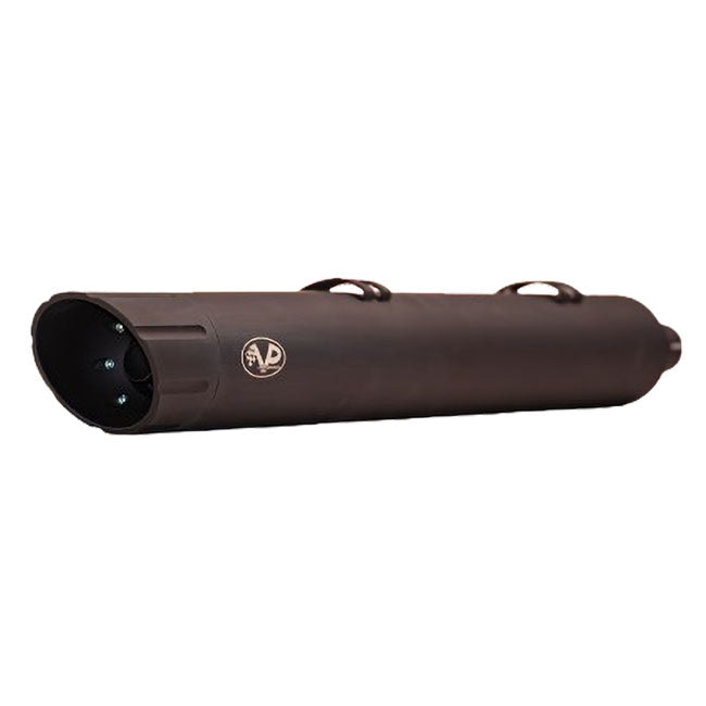 V Performance, 100mm Banger slip-on muffler set. Black EXHAUST SLIP-ONS AND MUFFLERS V Performance