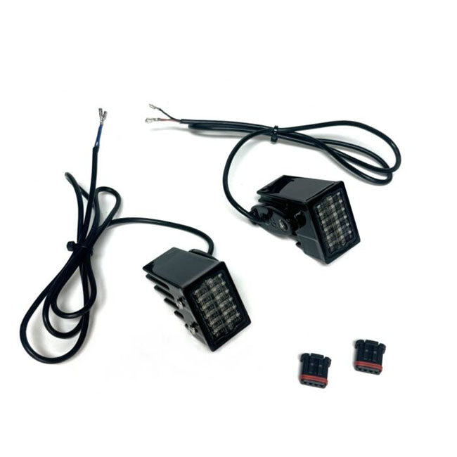 Custom Dynamics Rear Strut Mount Led Turn Signals, Black With Smoked Lens - Milwaukee 8 Turn Signals Led Custom Dynamics
