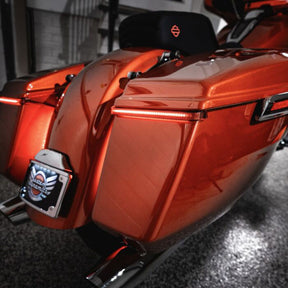 Custom Dynamics Low-Profile LED Saddlebag Lights, Red - 23+ Touring Light Strips Led Custom Dynamics