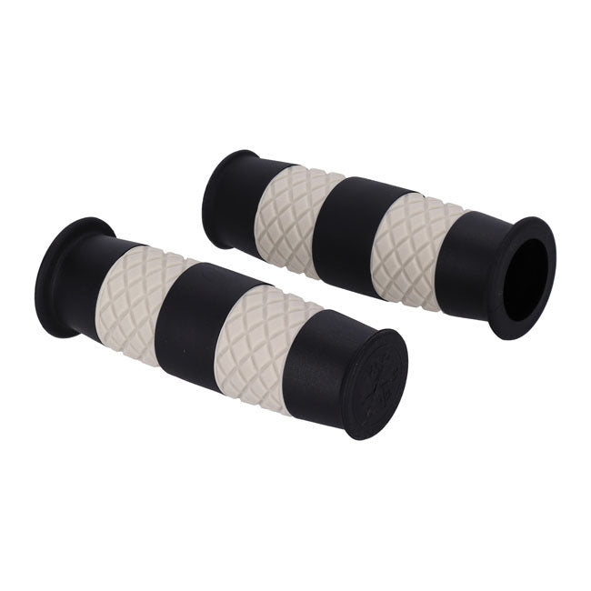 13 1/2 Outlaw grips black/white 7/8" GRIPS 13 And A Half Company