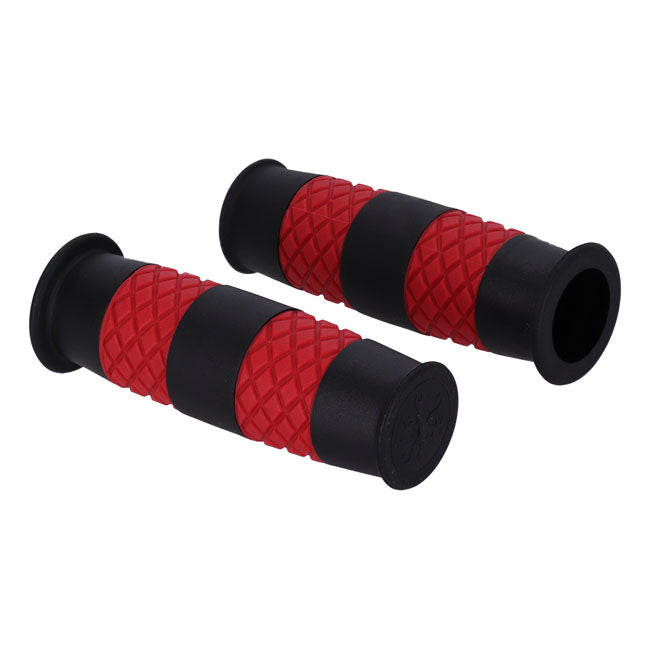 13 1/2 Outlaw grips black/red 1" GRIPS 13 And A Half Company