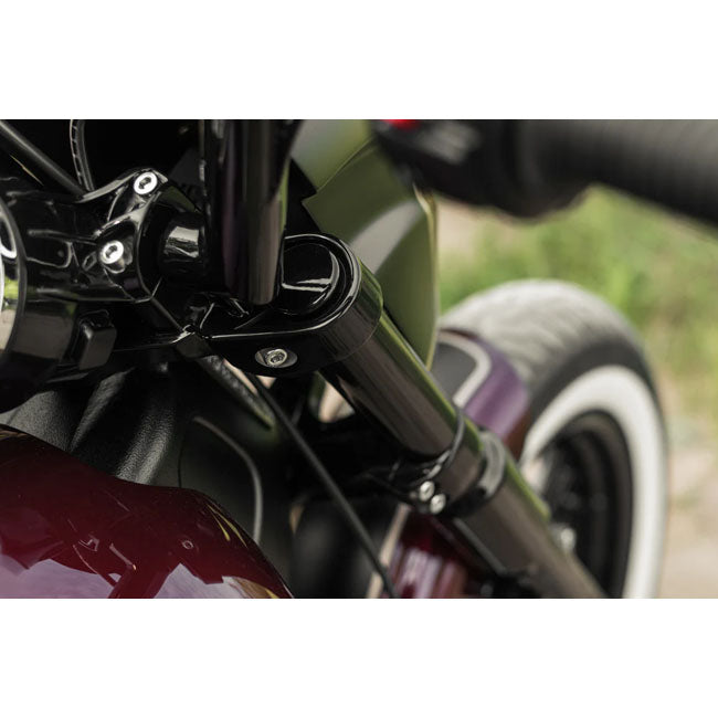 Killer Custom, Fork Caps. Black FORK TUBE CAPS Killer Custom
