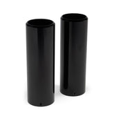 Killer Custom, Upper Fork Covers Full. Black FORK TUBE CAPS Killer Custom