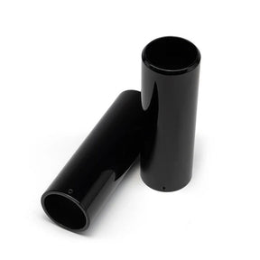 Killer Custom, Upper Fork Covers Full. Black FORK TUBE CAPS Killer Custom