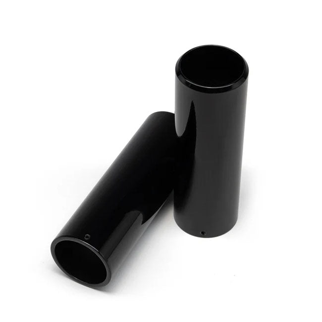 Killer Custom, Upper Fork Covers Full. Black FORK TUBE CAPS Killer Custom
