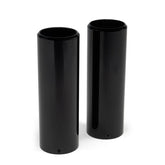 Killer Custom, Upper Fork Covers Short. Black FORK TUBE CAPS Killer Custom