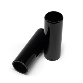 Killer Custom, Upper Fork Covers Short. Black FORK TUBE CAPS Killer Custom