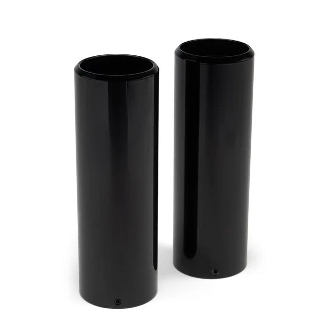 Killer Custom, Upper Fork Covers Short. Black FORK TUBE CAPS Killer Custom