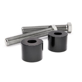 1 Inch (25.4mm) Riser Extension Kit, Black Risers Accessories Kraus Motor Co.