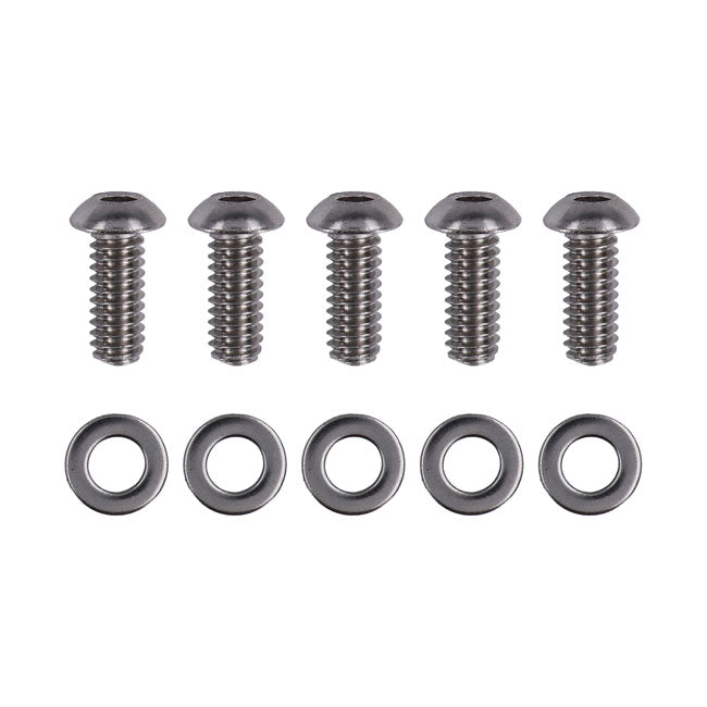 Screws4Bikes, bolt kit, derby cover. Polished BUILDERS FASTENER SETS Screws4 Bikes