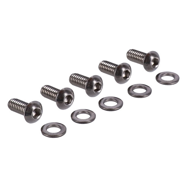 Screws4Bikes, bolt kit, derby cover. Polished BUILDERS FASTENER SETS Screws4 Bikes