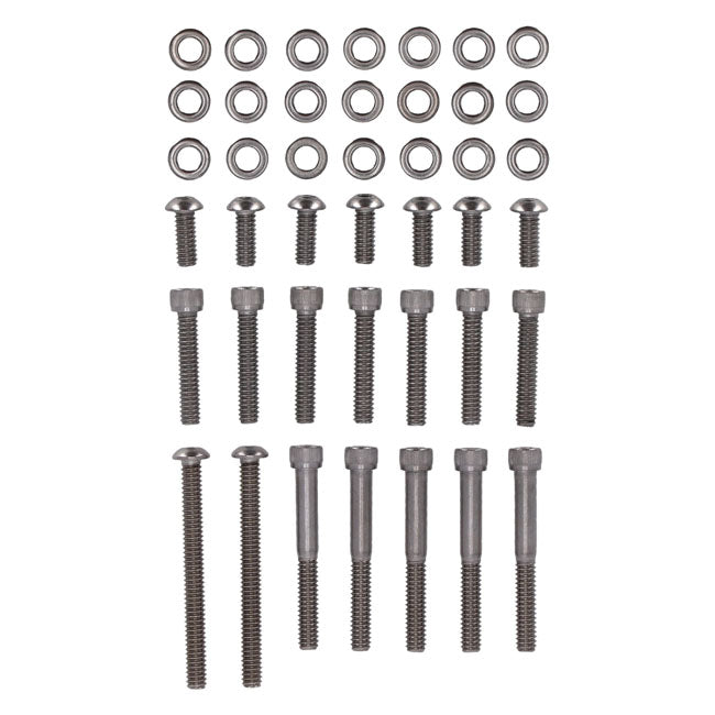 Screws4Bikes, bolt kit, primary cover BUILDERS FASTENER SETS Screws4 Bikes