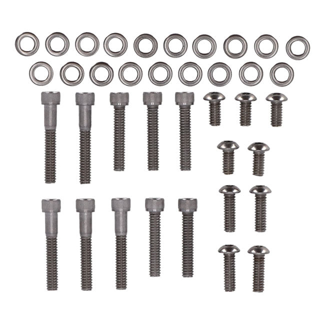 Screws4Bikes, bolt kit, primary cover BUILDERS FASTENER SETS Screws4 Bikes