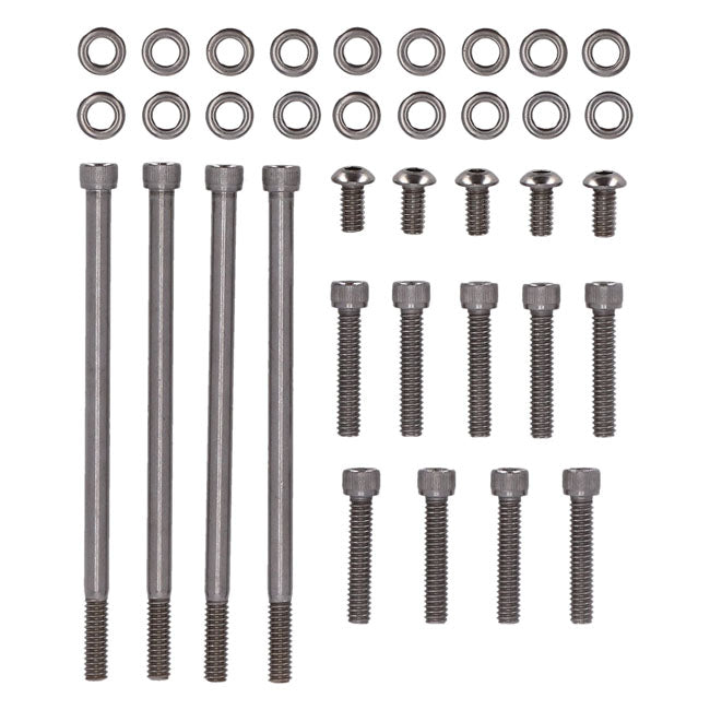 Screws4Bikes, bolt kit, primary cover BUILDERS FASTENER SETS Screws4 Bikes