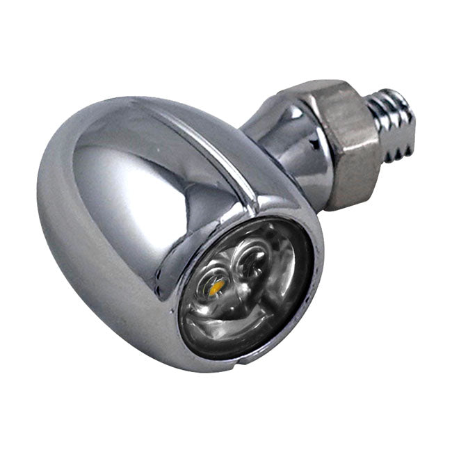 Mini Q, 3-1 taillight/turn signal combo. Chrome TURN SIGNALS Mcs
