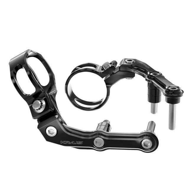 Remote Reservoir Mounts, Black Anodized - Touring Rear Shocks Accessories Kraus Motor Co.