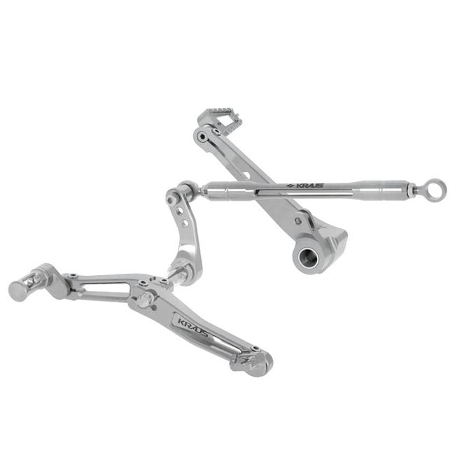 Apex SS3 Bagger Foot Controls, Machined Finish - Touring Foot Control Kit Kraus Motor Co.