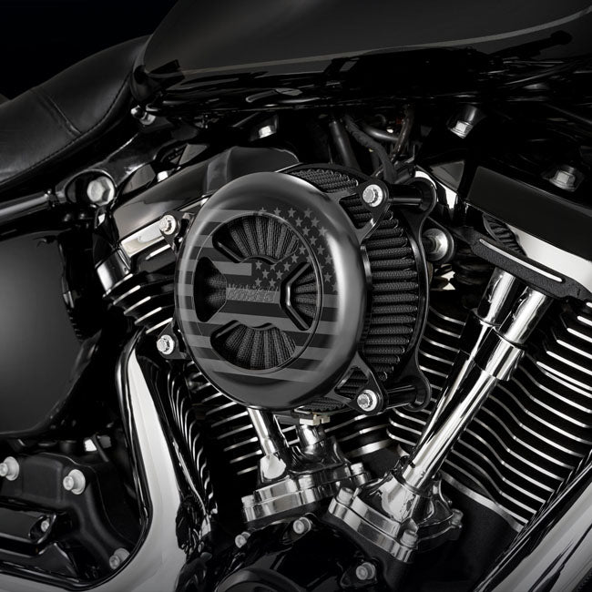 Vance & Hines Vo2 America Air Cleaner, Black - 23+ Touring Air Cleaner Vance & Hines