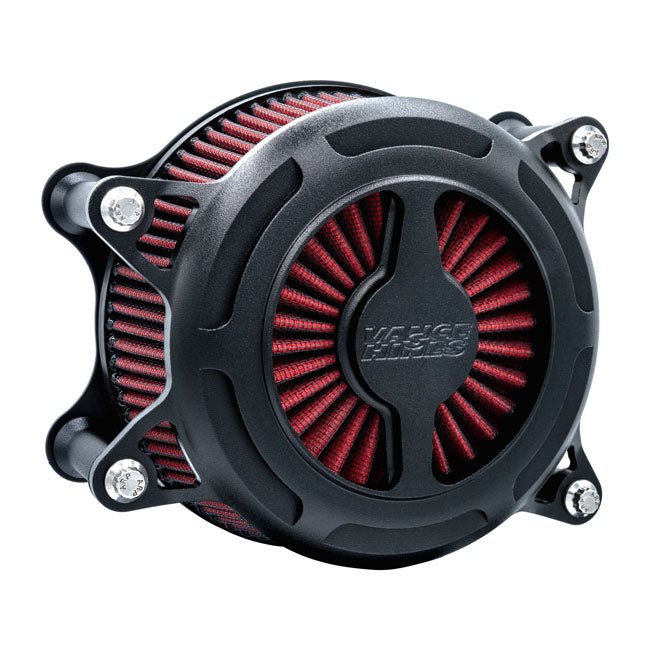 Vance & Hines Vo2 Blade Air Intake, Black Wrinkle - Touring Air Cleaner Vance & Hines