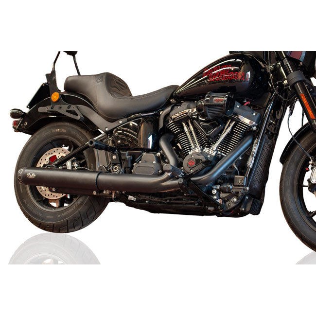 V performance, 2-1 slip-on muffler. Rebel series. Black EXHAUST SLIP-ONS AND MUFFLERS V Performance