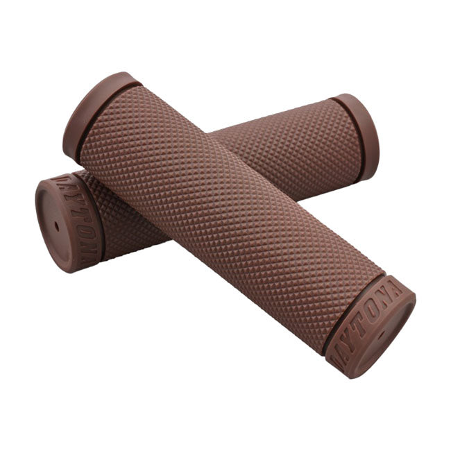Daytona, 1" Grippy Grip set. BASE. Brown GRIPS Daytona