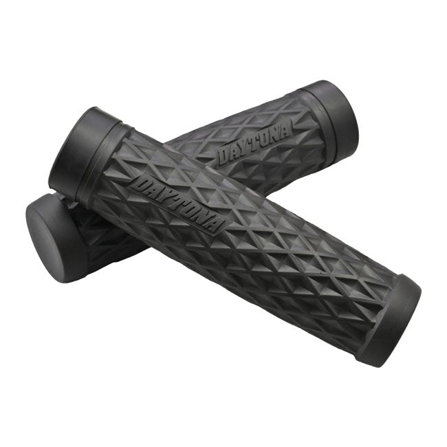Daytona, 1" Grippy Grip set. GRID. Black GRIPS Daytona