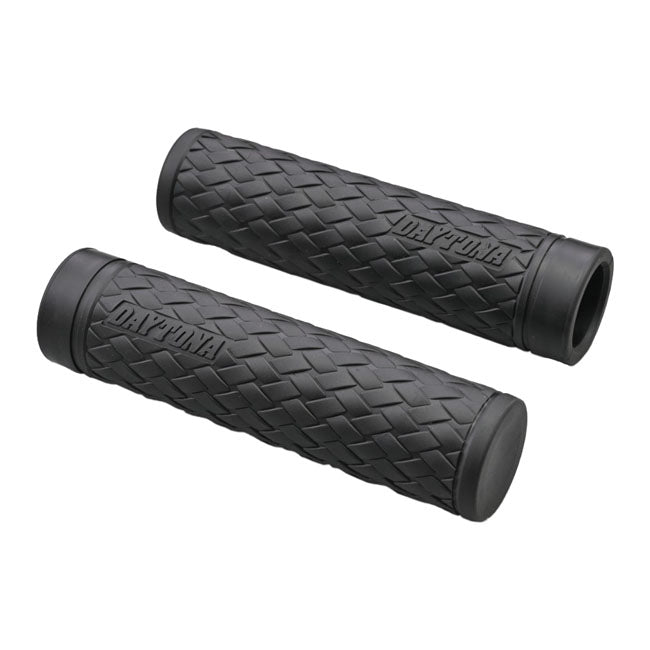 Daytona, 1" Grippy Grip set. KNIT. Black GRIPS Daytona