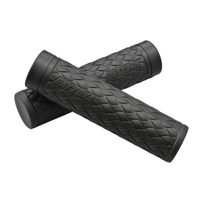 Daytona, 1" Grippy Grip set. KNIT. Black GRIPS Daytona