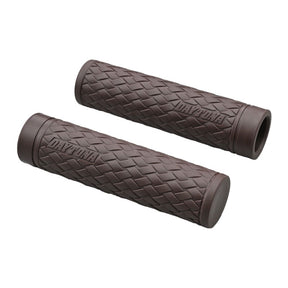 Daytona, 1" Grippy Grip set. KNIT. Brown GRIPS Daytona