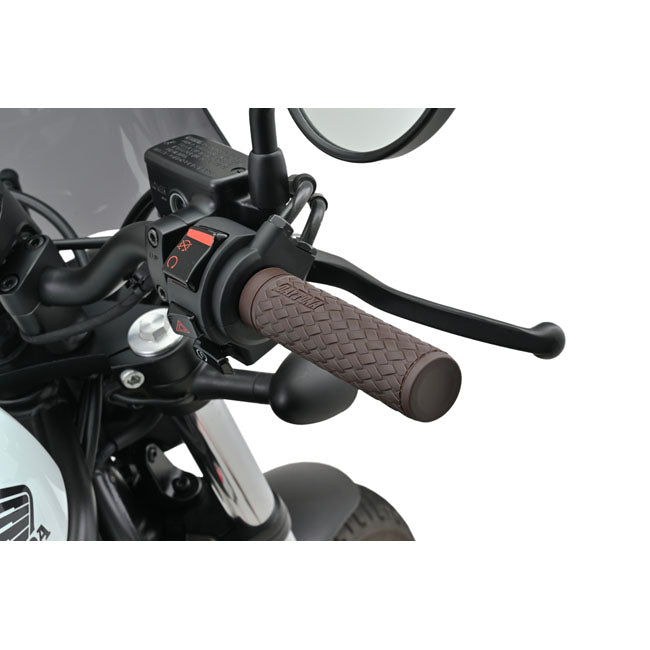 Daytona, 1" Grippy Grip set. KNIT. Brown GRIPS Daytona