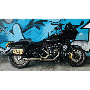 Malparidos 2-1 Exhaust System, Satin Race - 17-24 Touring Full Exhaust System Malparidos