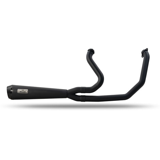 Malparidos 2-1 Exhaust System, Black - 18+ Softail Full Exhaust System Malparidos