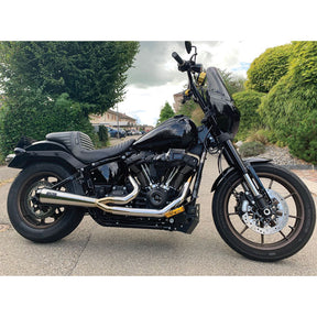 Malparidos 2-1 Exhaust System, Polished - 18+ Softail Full Exhaust System Malparidos