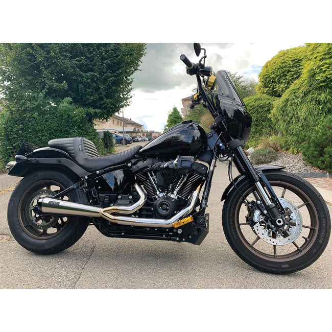 Malparidos 2-1 Exhaust System, Polished - 18+ Softail Full Exhaust System Malparidos