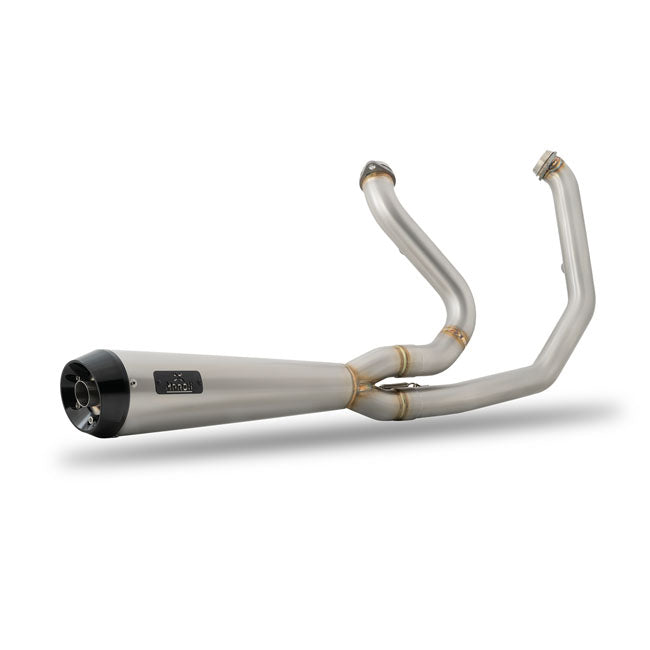 Malparidos 2-1 Exhaust System, Satin Race - 86-99 Evo Softail & 88-94 FXR Full Exhaust System Malparidos
