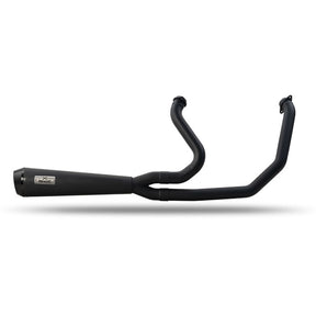 Malparidos 2-1 Exhaust System, Black - 86-99 Evo Softail & 88-94 FXR Full Exhaust System Malparidos